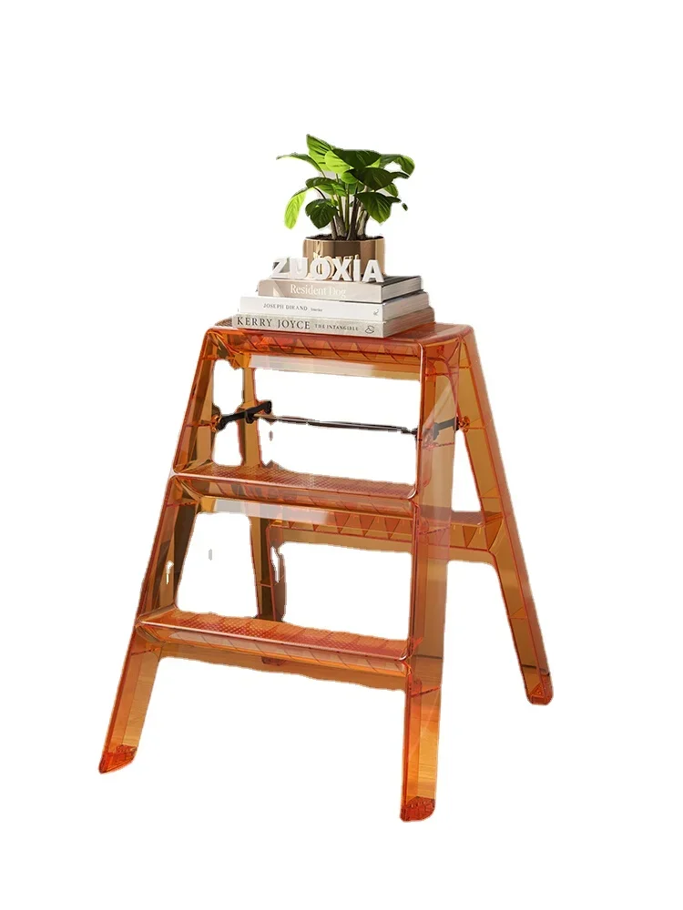 Xl Ladder Folding Interior Trestle Ladder Storage Three-Step Ladder Thickened Non-Slip Step Ladder