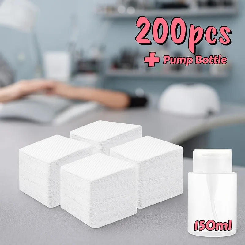 400 個糸くずの出ないネイルワイプジェルクレンジングティッシュアルミフリーマニキュアリムーバーパッド NaiArt 美容クリーニングケアツール