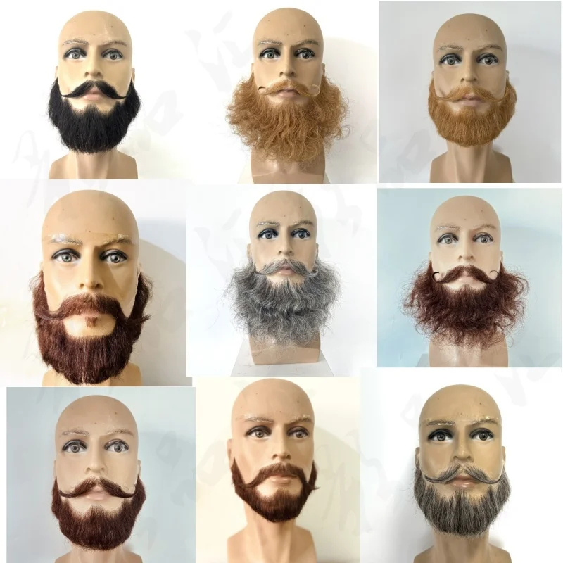 

Custom Hand Made Santa Claus Beard Anime Cosplay Accessories Black White Whisker Beard Christmas Movie Partycosplay Prop