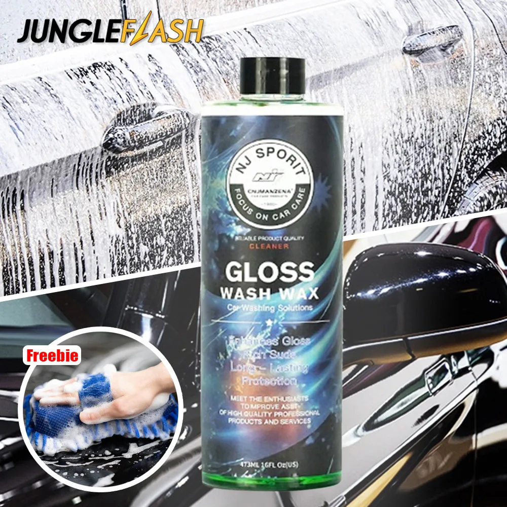 

JUNGLEFLASH Car Washing Liquid Car Washing Details Concentrated Crystal Plating Car Plating Crystal Waxing Car Washing Liquid