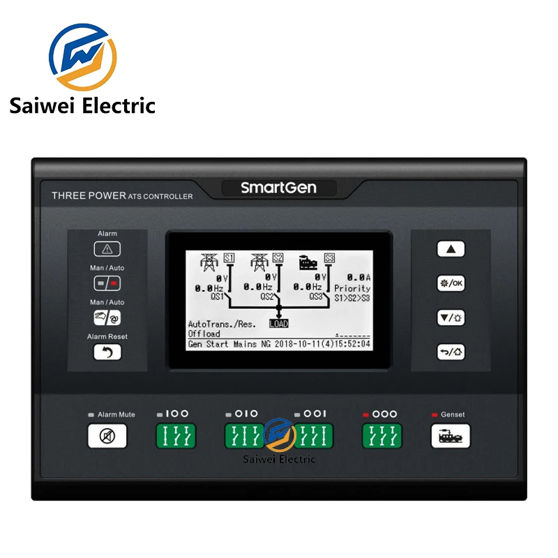 

Smartgen HAT832 Three Power ATS Controller Intelligent Tri-supply Module Generator Controlle