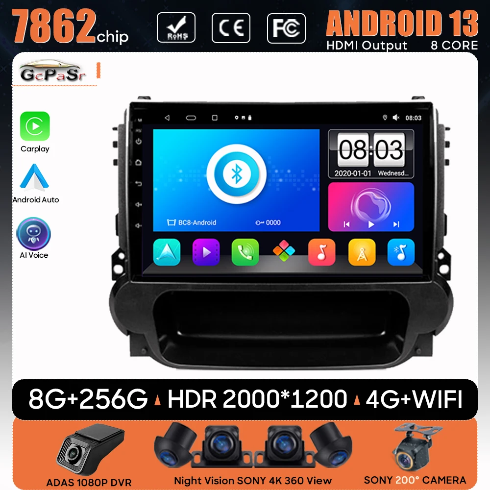 

Car Radio Android 13 For Chevrolet Malibu 8 2012 GPS Navigation Multimedia Player Video Auto Stereo Screen Head No 2din 5G Wifi