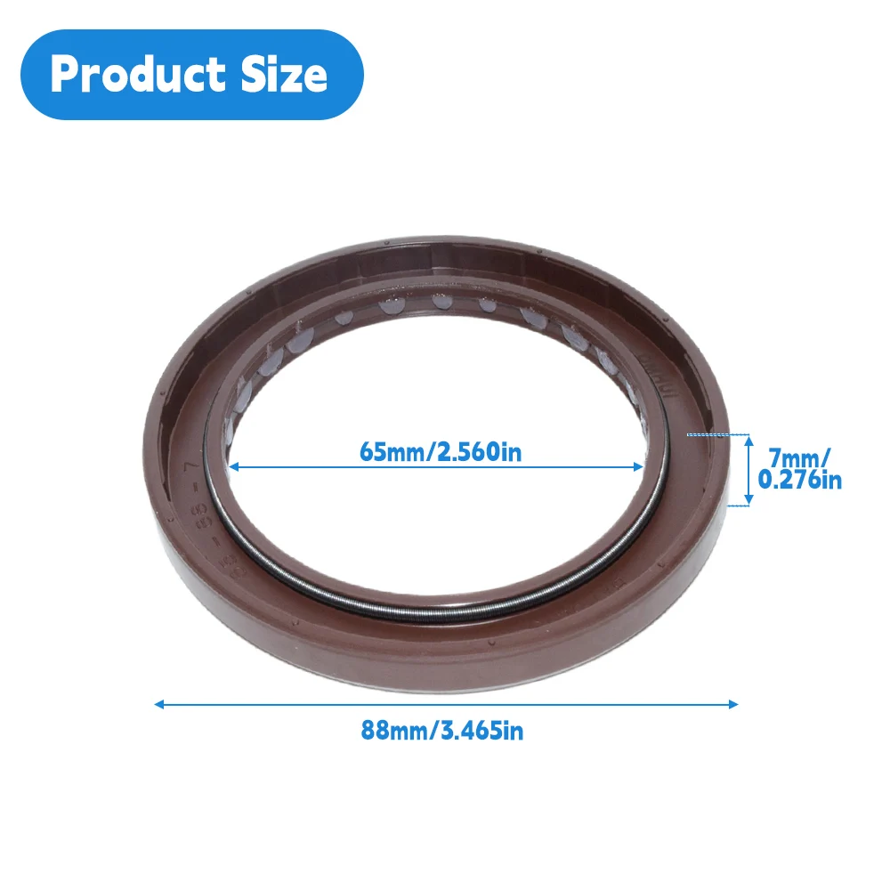 High Quality FKM Pressure Type Oil Seal BAFSL1SF 65*88*7 mm - Double Lip Oil Seal with Spring ﻿