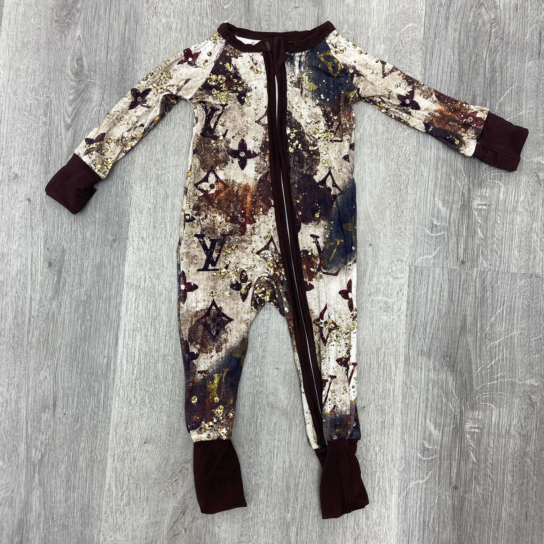 3-6M Bamboo Fiber Baby Romper Toddler Clothing Jumpsuit Clothes LONG Sleeve Infant Pajamas Onesies Solid Bodysuit For Newborn