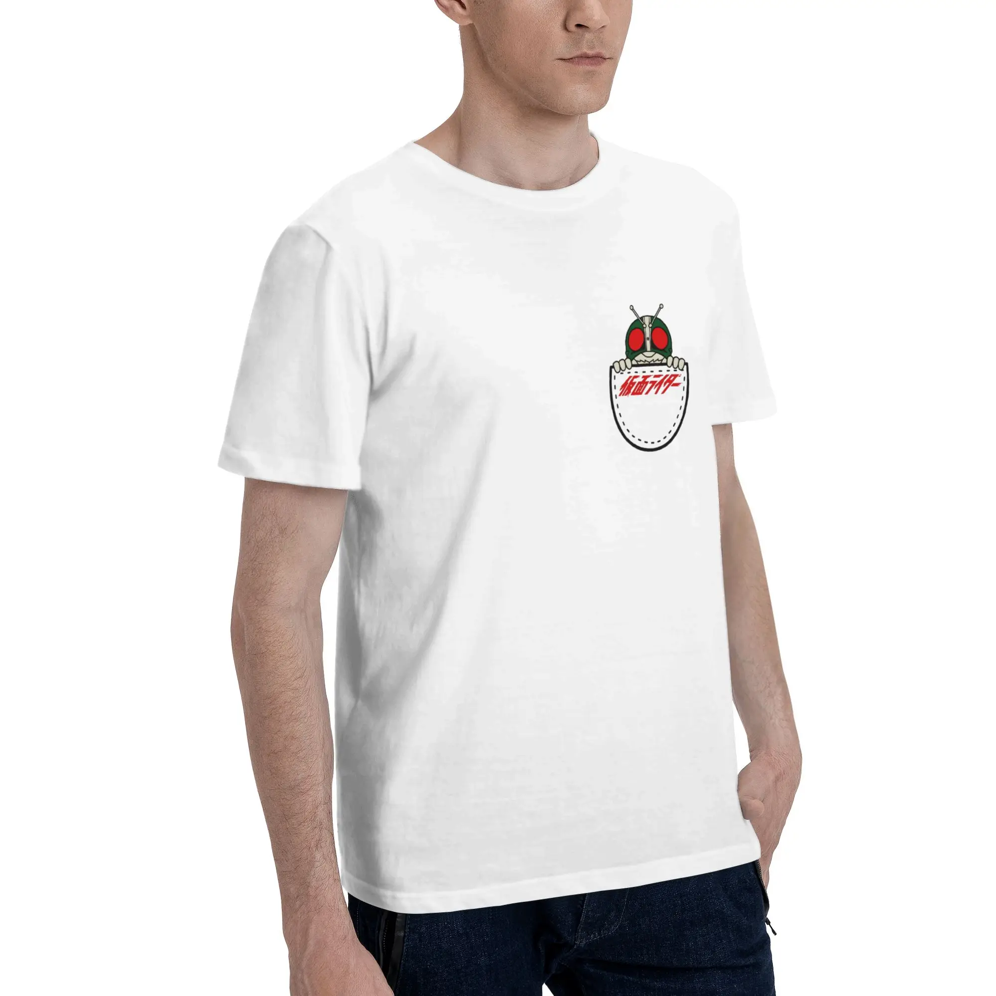 Kamen Rider 2 Funny 100% Cotton T-Shirt Bandai Tops Tees For Men