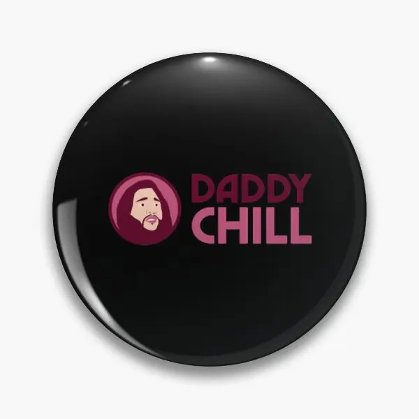 Chill Daddy  Soft Button Pin Fashion Cute Jewelry Hat Gift Badge Clothes Collar Funny Creative Cartoon Women Lapel Pin Decor