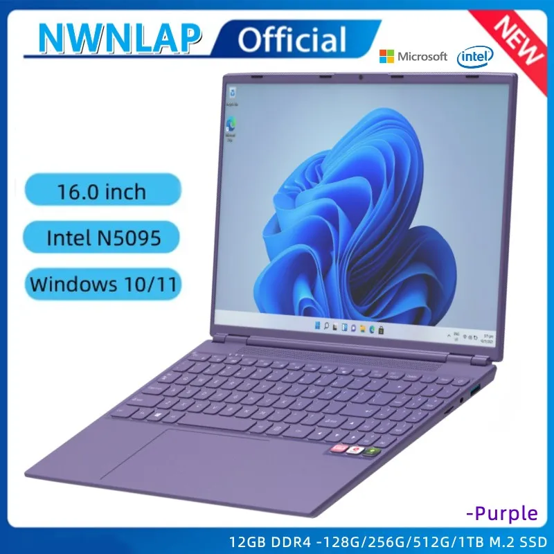 Imagem -03 - Notebook Intel Ultra Slim id de Impressão Digital Gráficos N95 Uhd 16gb Ram Rom Ssd 128g Windows 10 Wifi bt 4.2 Quad Core 16.0