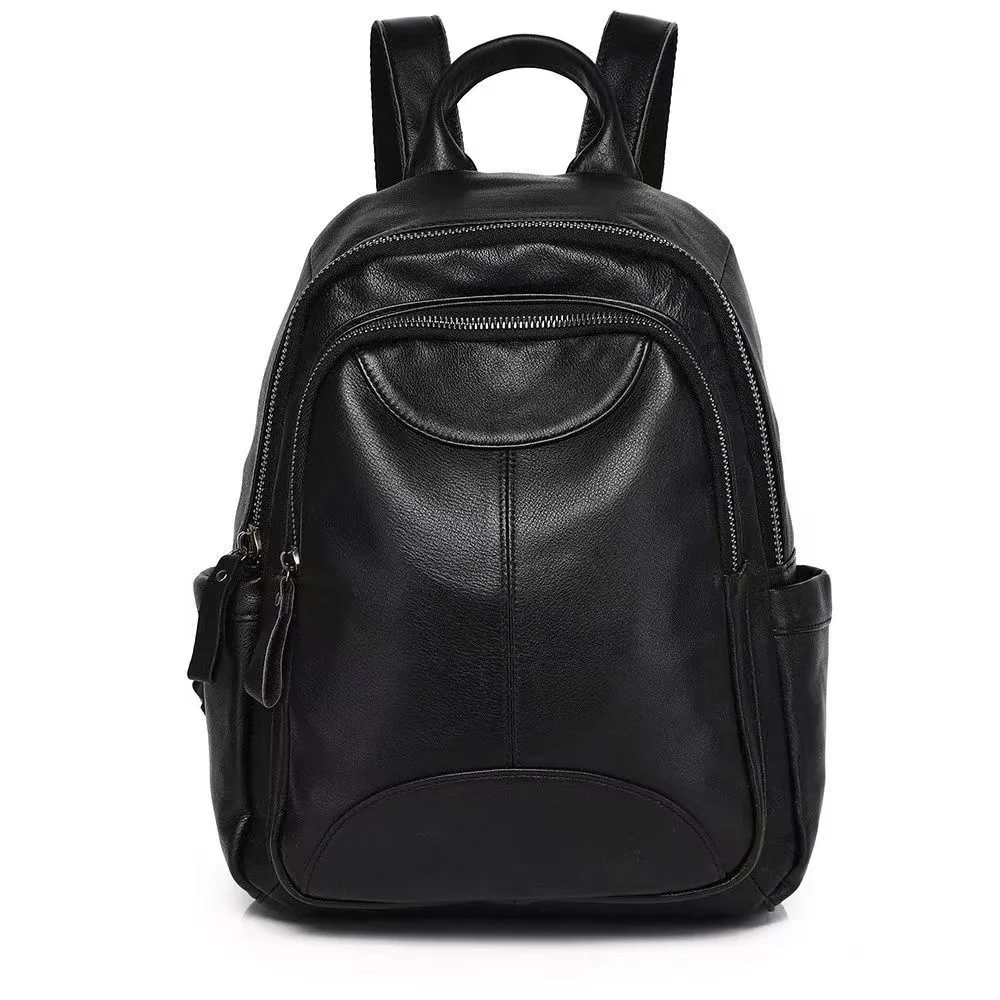 Vintage Women Genuine Leather Backpack Casual Daily Dayback Large Capacity Travel Shool Bag 2026 New - view 5