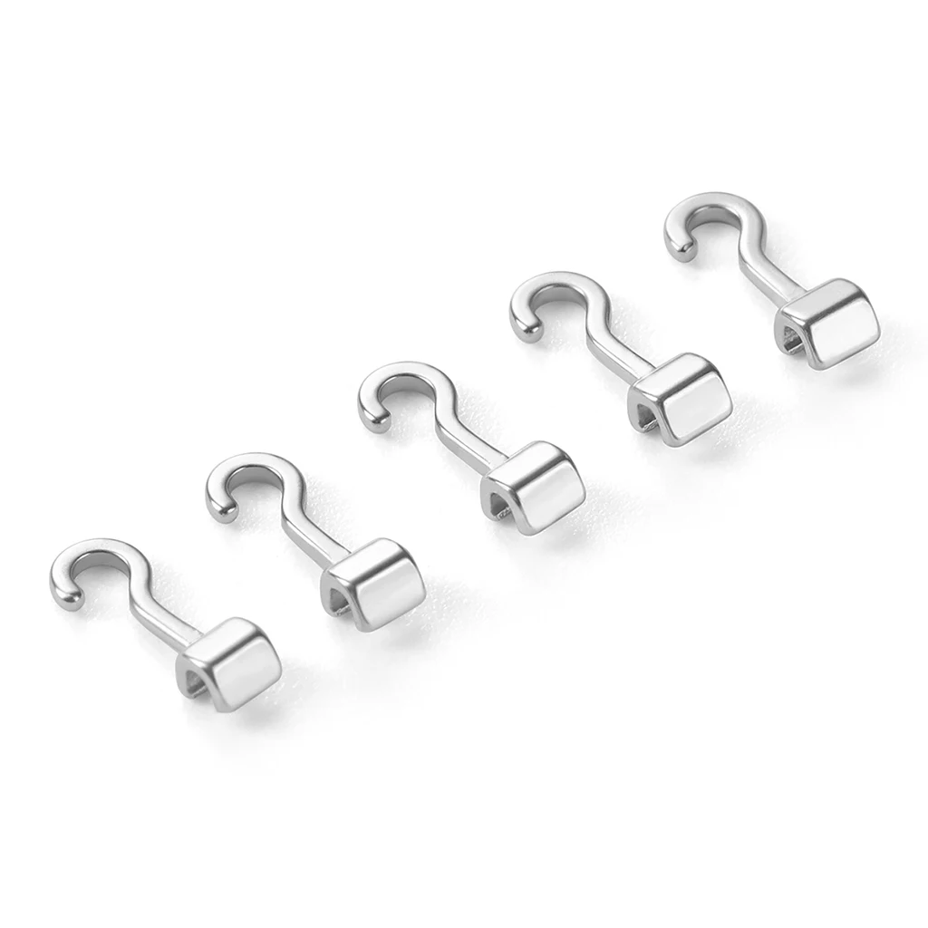 50 Stück/Box AZDENT Dental Kieferorthopädische Gleitende Crimpbare Haken Lang Rechts/Links Gebogene Crimpbare Haken 2,1/3,1/5,4mm Passend für Drahtbögen – Detail 6