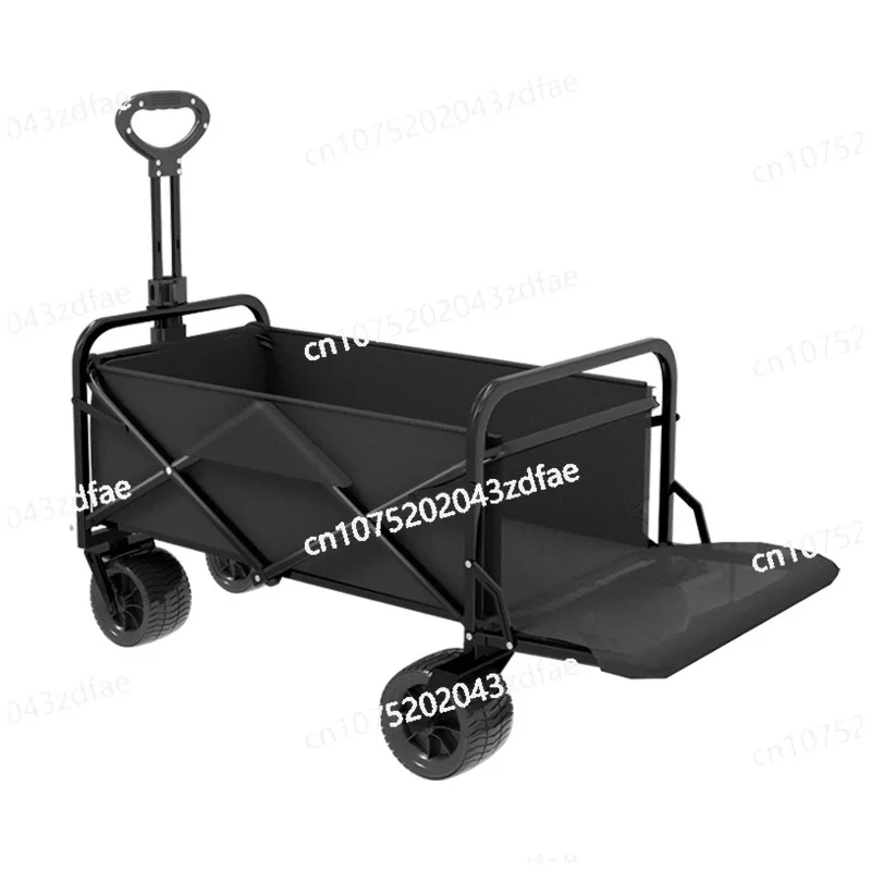 Outdoor camping cart Foldable trolley Camping small trailer Camp wagon Stall Picnic Portable trolley