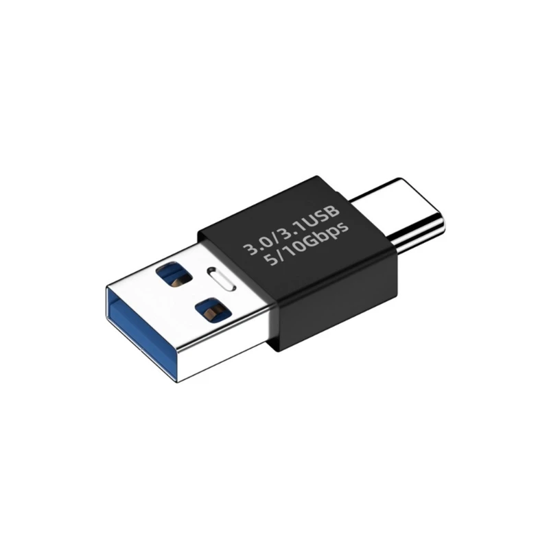 USB C Tipo C macho para adaptador USB macho, forma de U conversor, USB-C 3.0, conector para computador, telefone, cotovelo de 90 graus, 180 graus