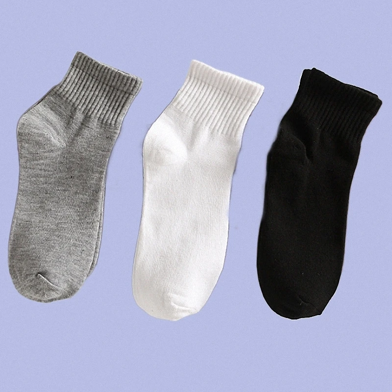 5/10 Pairs New High Quality Summer Four Seasons Comfortable Casual Socks Polyester Cotton Boat Socks Breathable Sports Socks