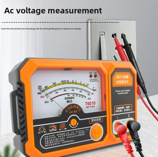New pointer type insulation resistance tester 6045 low resistance tester transistor withstand voltage measurement