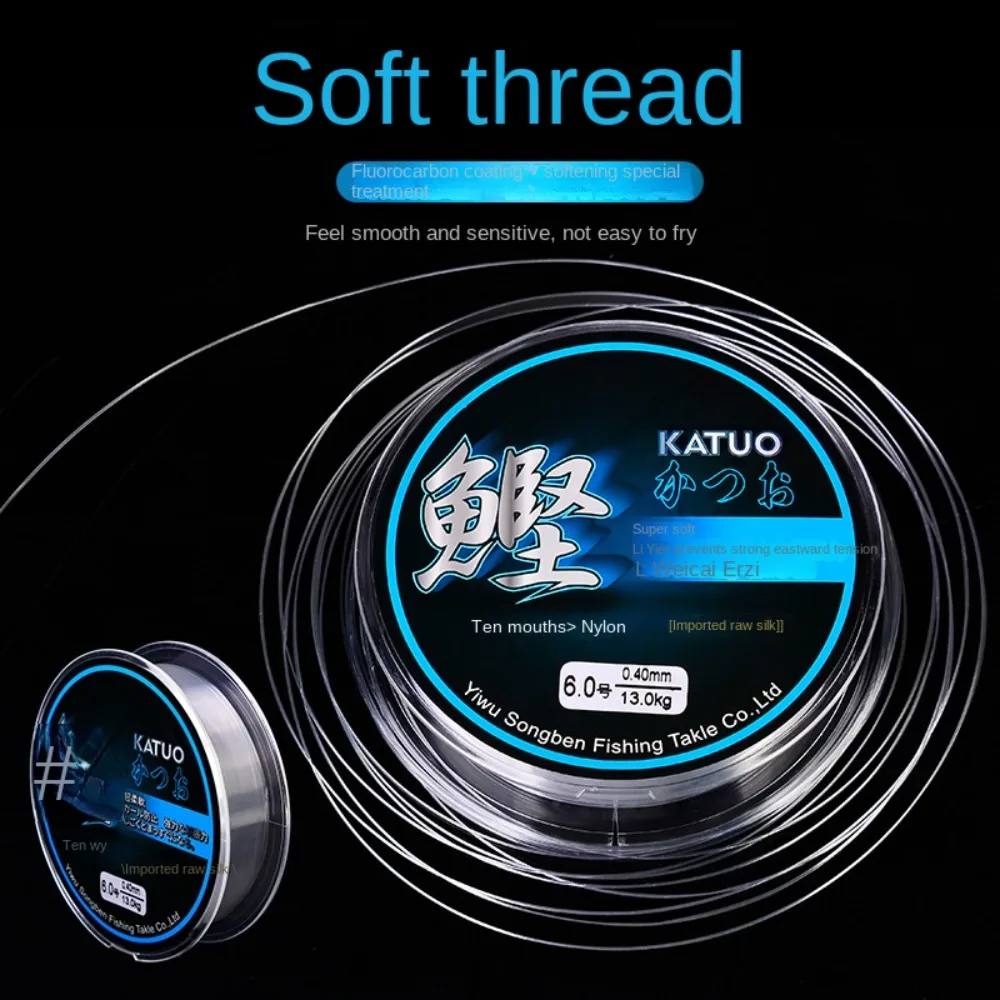 Angling Nylon Fishing Line new style Nylon fishing Elastic Thread Spool 100m Transparent Polyester Bait High Tensile