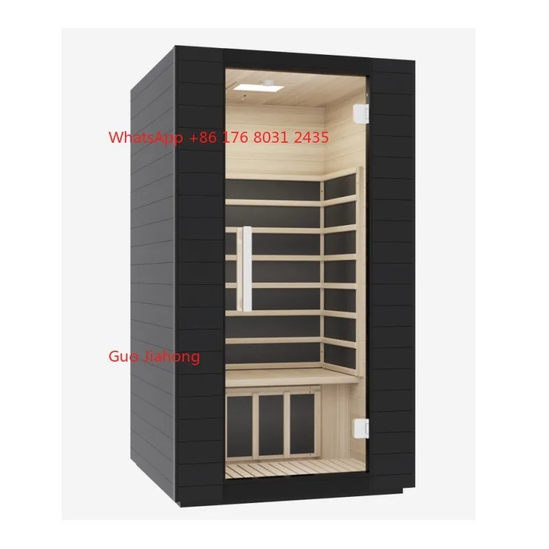 โมเดิร์นขนาดใหญ่เชิงพาณิชย์ซาวน่าบ้านในร่มไม้ Hemlock บ้านซาวน่าห้อง