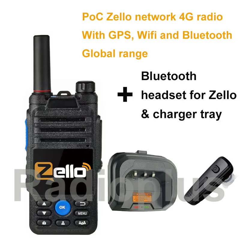 New! Zello PTT 4G Walkie Talkie Global network radio GSM WCDMA LTE Radio With GPS Long Range PoC Two Way Radio 2/3/4G Worldwide