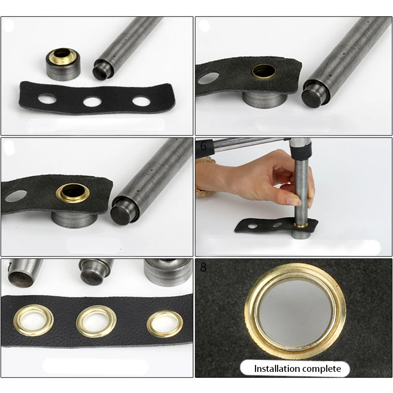 Eyelets Installation Tool Leathercraft Tool Sets Suitable for Shoes Belt Bag Clothes Eyelets Copper or Iron Eyelets Install