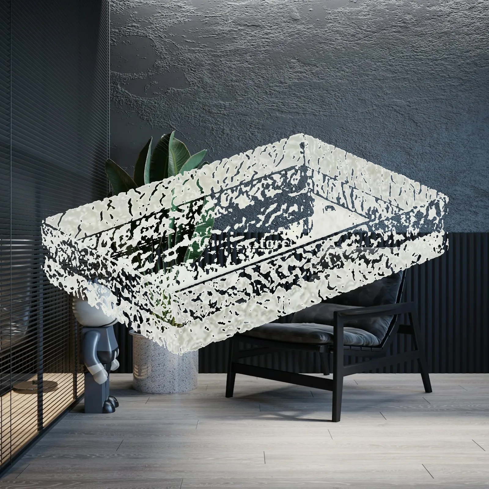 Acrylic Ice Sushi Plate Rectangle Luxury Serving Tray Cute Japanese Buffet Platter for Home Parties and Restaurant
