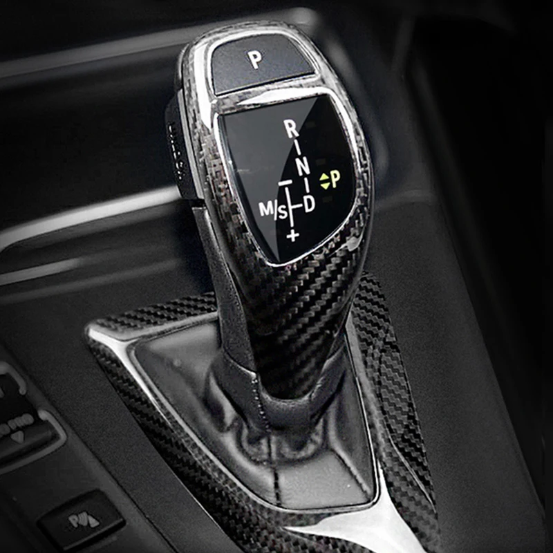 For BMW 1 2 Series F20 F21 F22 F23 Carbon Fiber Car Gear Shift Box Cover Trim Interior Stall Decoration Decorative Strip Sticker