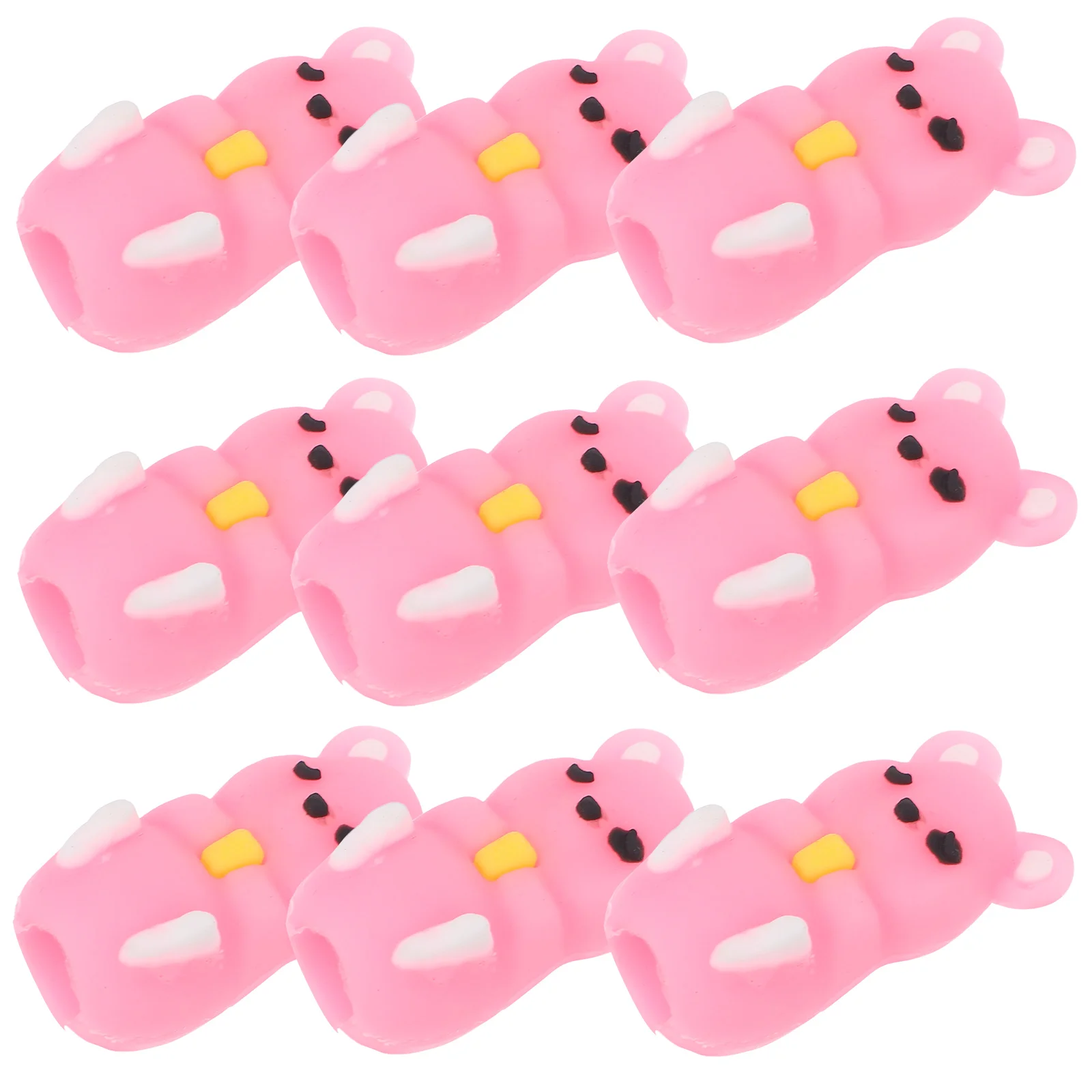 Silicone Caps Cute Cartoon Multifunctional Pencil Extenders Holders Hamster Design Pink For Students School Office Gel Pen