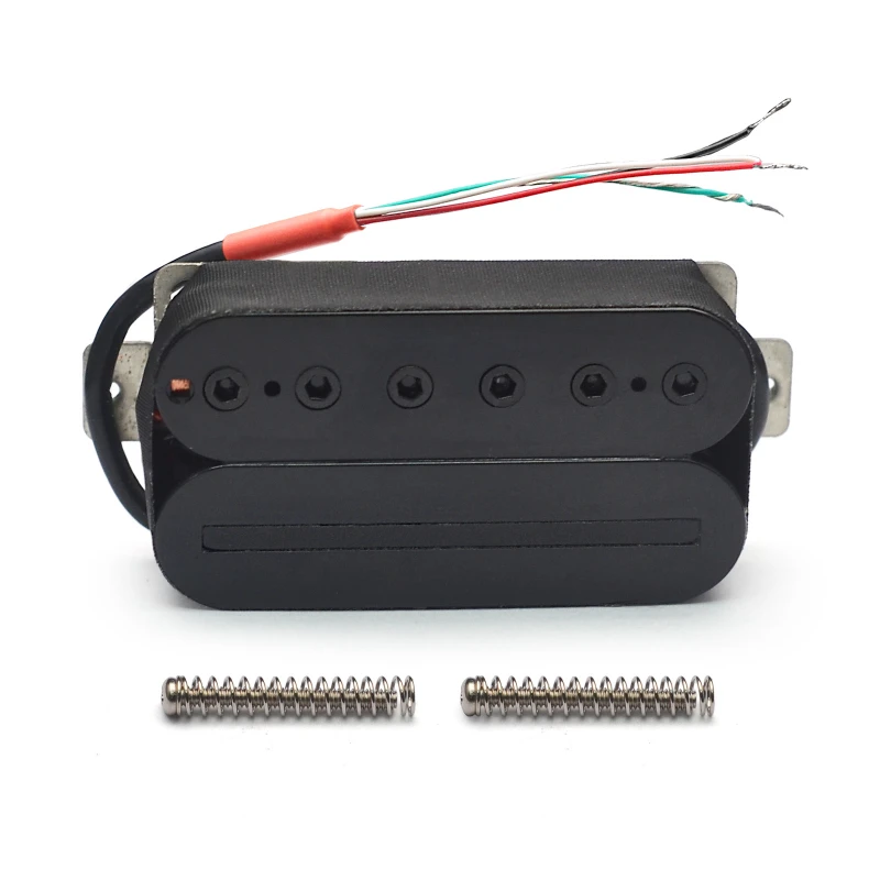 Alnico 2-Electric Guitar Humbucker Blade, Hex Screw Adjusting, Dual Coil, Neck Pickup, 4-Patterned Cable Splitting ,Black