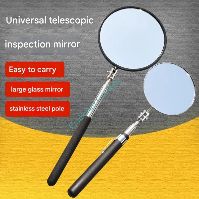 Telescopic Inspection Mirror Underbody Car Inspection Tool With Extendable Handle Car Underbody Checking Tool
