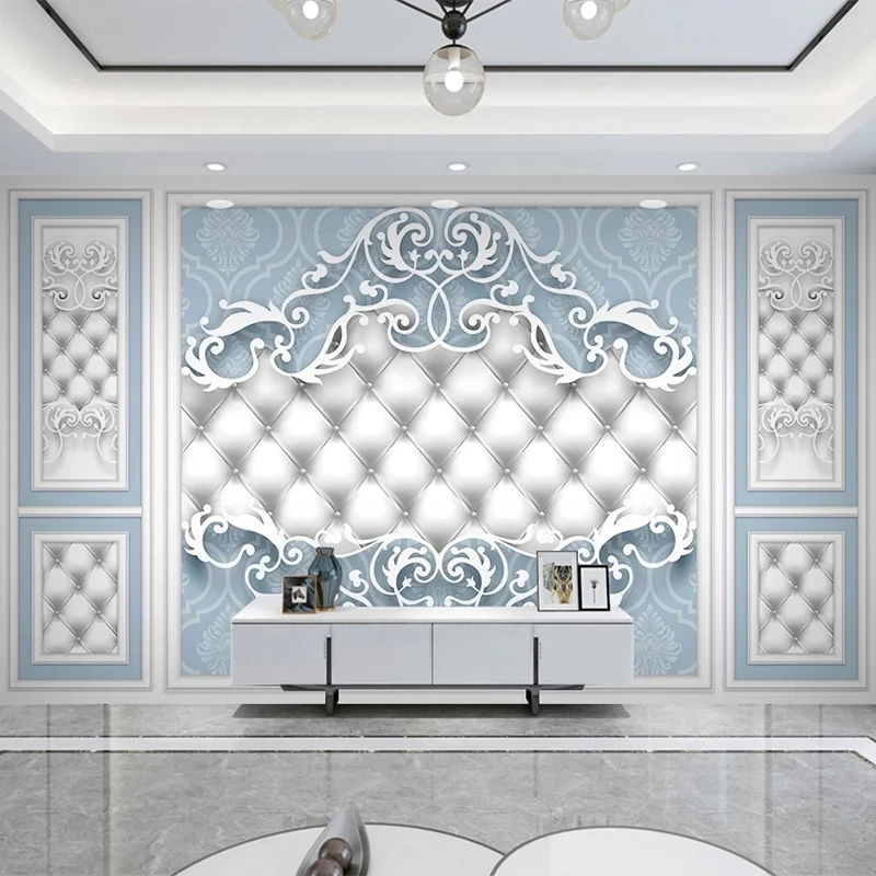 Customized 3D Mural Wallpaper European Pattern Bedroom Home Decor Living room TV background wall bedroom restaurant wall fabric