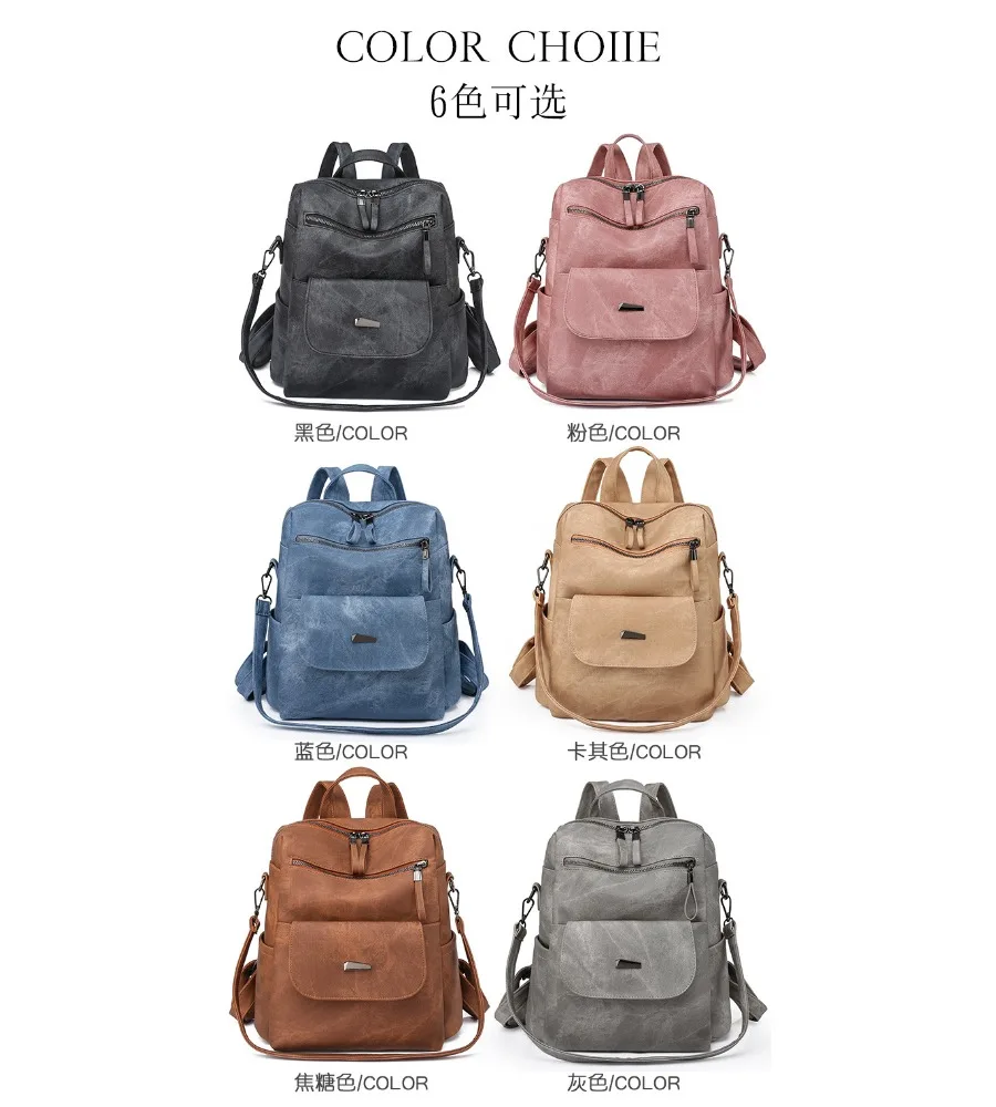 Soft korean style backpack crafted with durable PU material perfect for adding a touch of vintage charm to daily outfits
