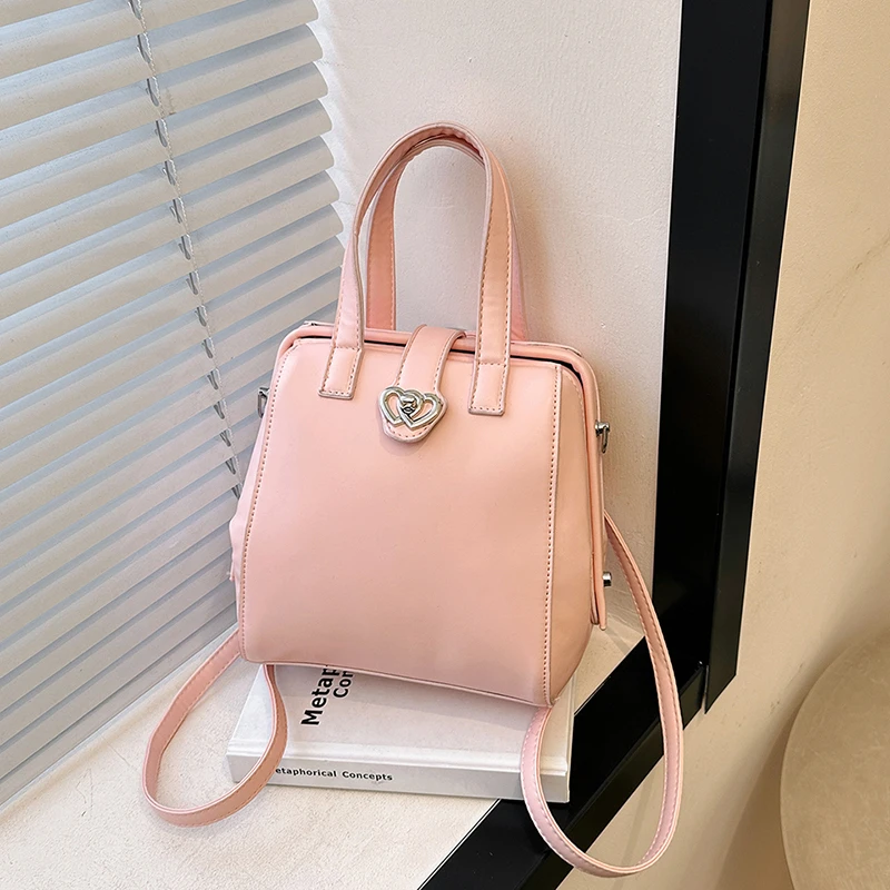 Exquisite PU Fashion Backpacks Solid Hasp High Quality Multifunctional Shoulder and Crossbody Bags for Women 2024 Designer Style