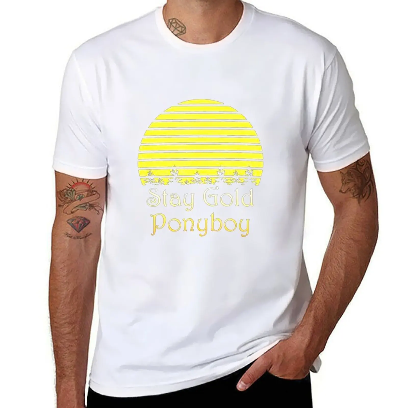 

Stay Gold Ponyboy Vintage T-Shirt cotton t shirt man t shirts for man cotton T-Shirt
