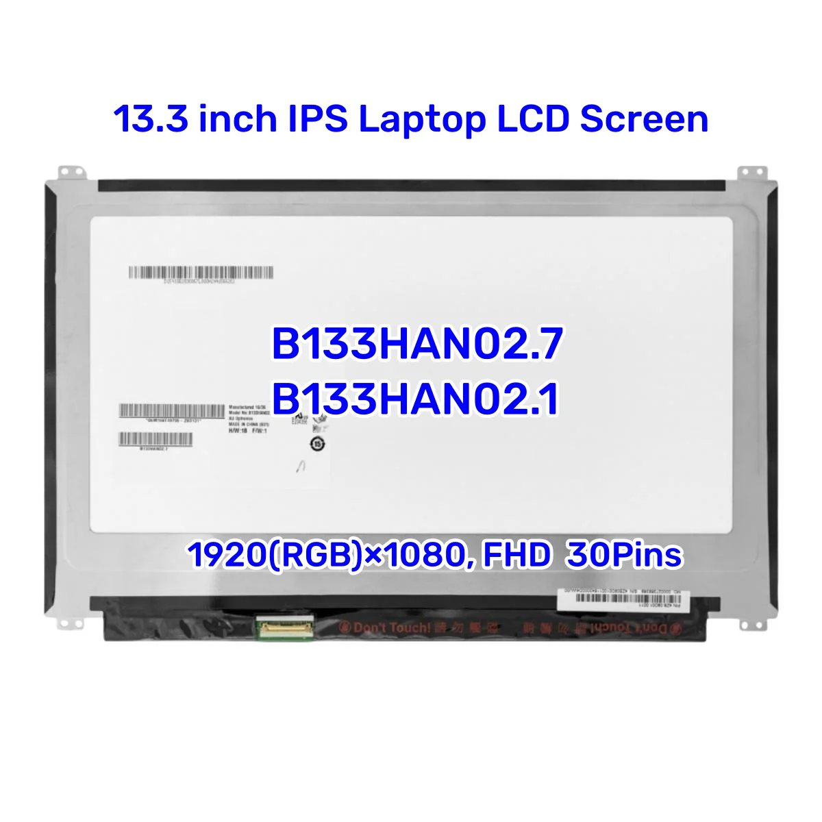 

13.3" Display Panel B133HAN02.7 B133HAN02.1 For ASUS UX305 UX360CA UX360C 99% sRGB IPS 1920*1080 Laptop LCD Screen