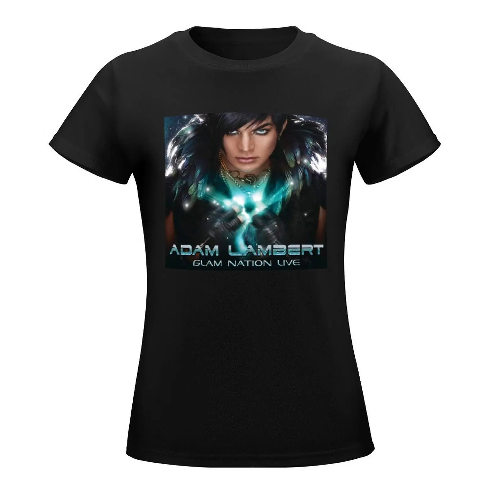 adam lambert rebon T-Shirt cute clothes oversized Aesthetic clothing graphics rock and roll t shirts for Women