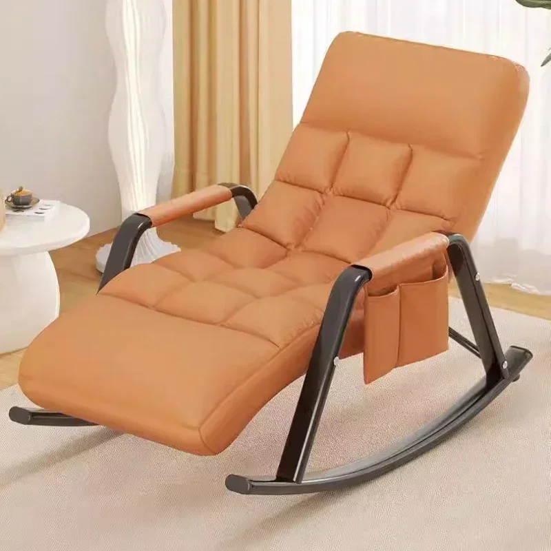 Modern Recliner Chair Tech Cloth Comfort Armchair Bedroom Rocking Chair Ergonomic Nordic Sillas Mecedoras Bedroom Furniture