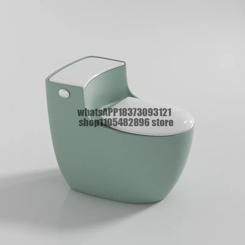 Bathroom large-impact toilet large-diameter color toilet door-to-door package installation