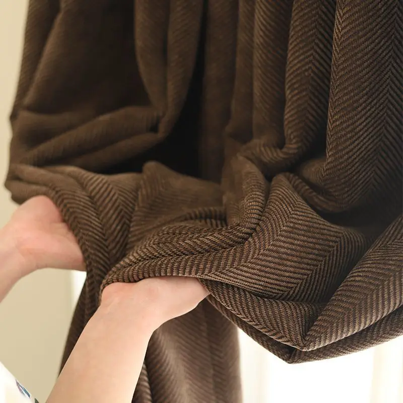 

Chenille Curtains Living Room Window Curtain Multi-Colored 85%-90% Shading Blackout Bedroom Cortinas Kitchen Curtains
