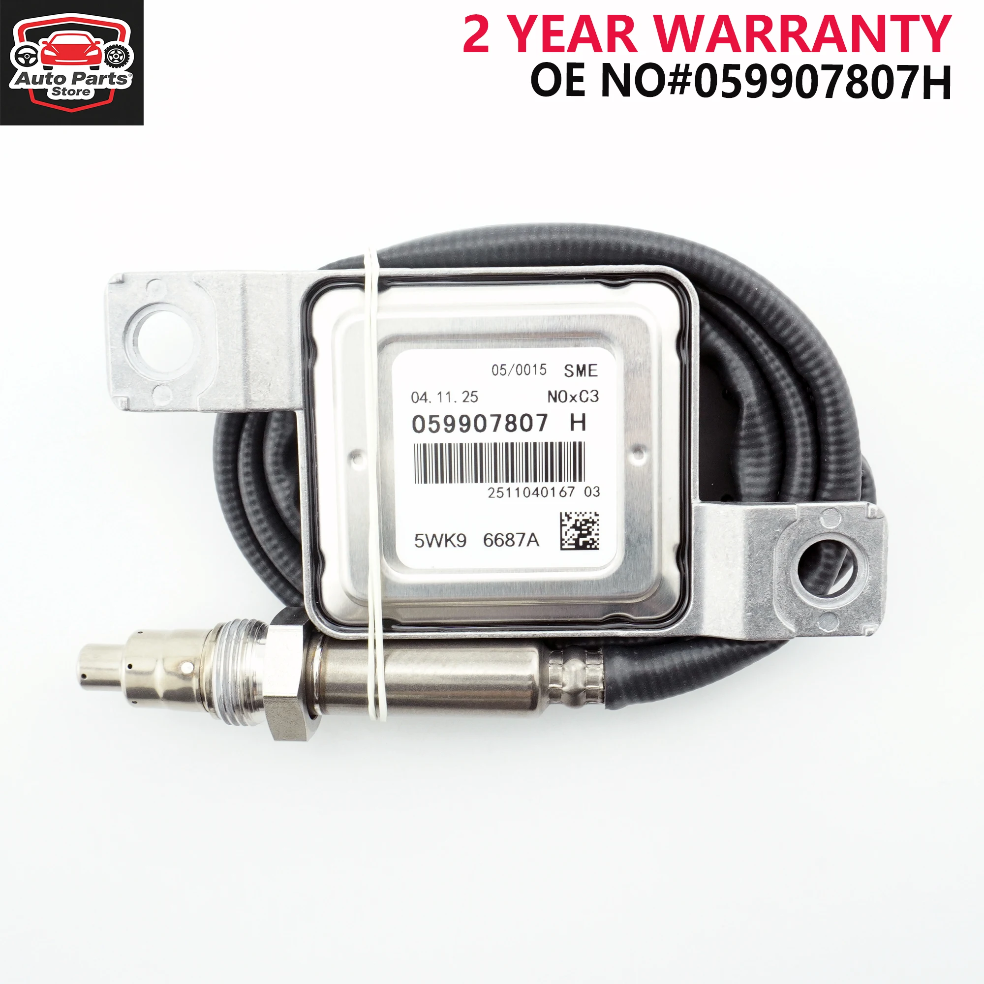 

059907807H 5WK9 6687A Nitrogen Oxide Sensor For VW Touareg TDI Audi Q7 2009-14 059907807H 5WK96687A Nox Sensor
