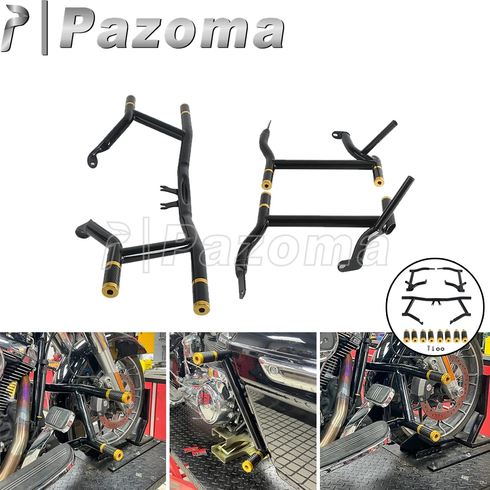 

Engine Guard Protector Cage For Harley Road Glide FLTR Custom 117 FLTRX Special FLTRXS Motorcycle Saddlebag Guard Crash Bar Rail