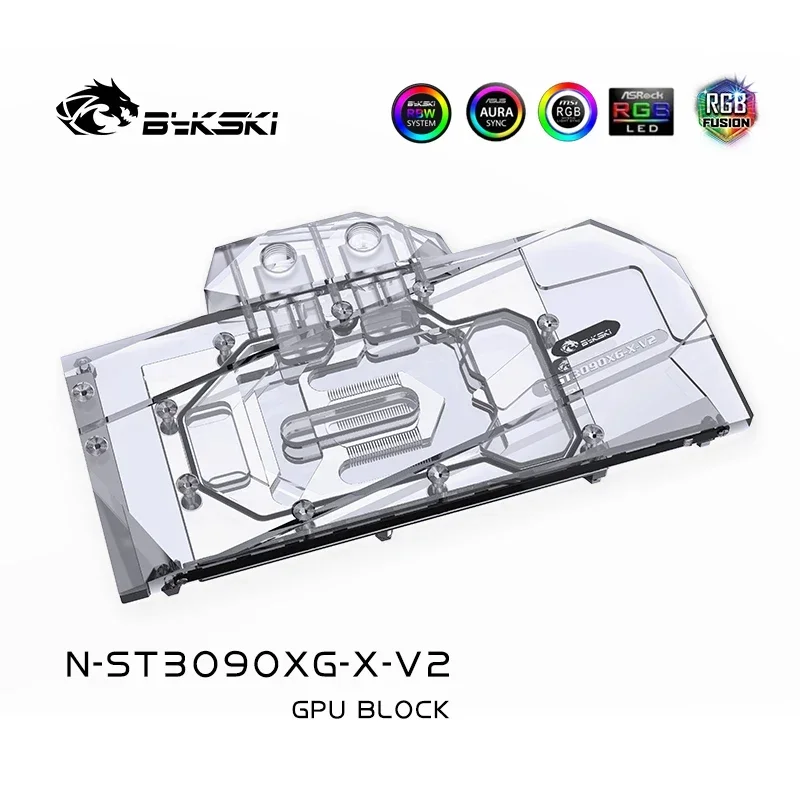 Imagem -03 - Bykski N-st3090xg-x-v2 Gpu Bloco de Água para Zotac Rtx3090 3080 Jogos oc Trindade Amp Holo Placa Gráfica Vga Cooler