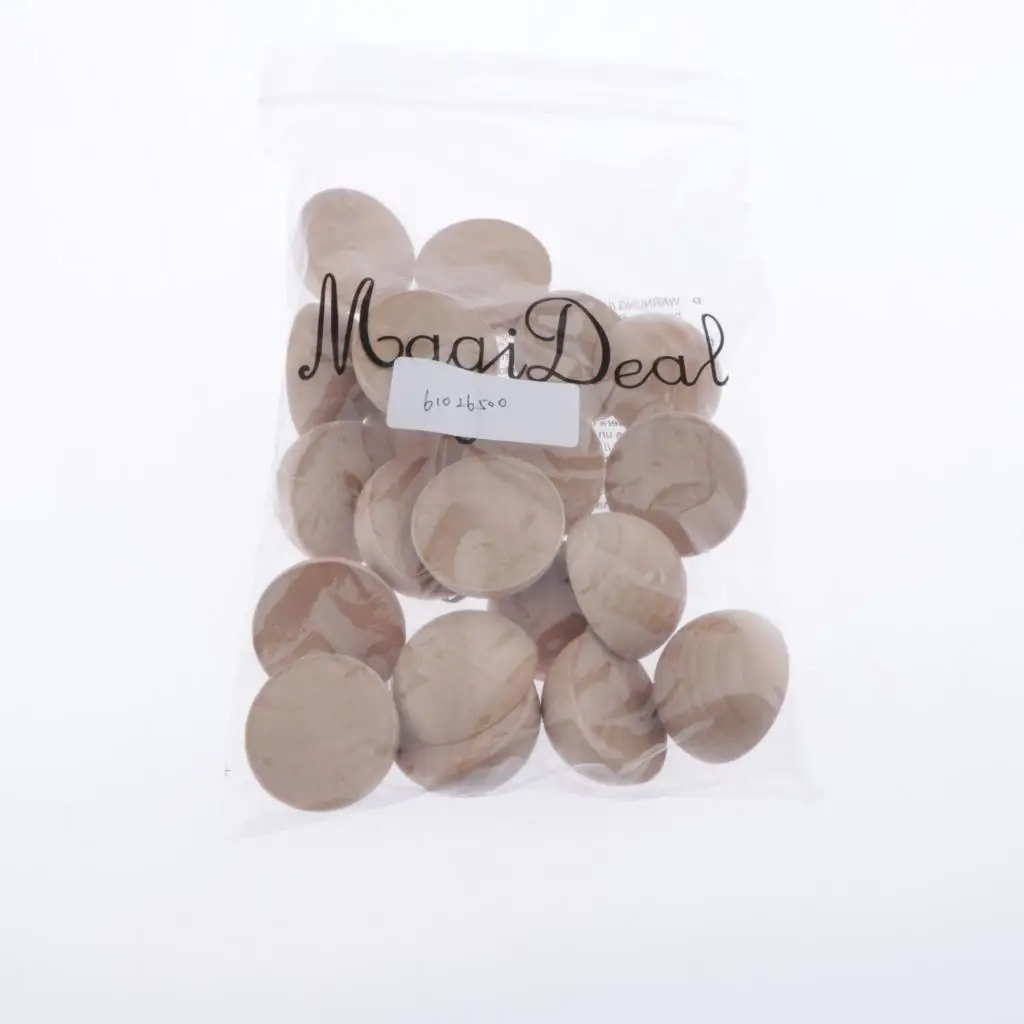 Set Of 20 4cm Wooden Half Split Balls Kids Children Toy Gift Wood
