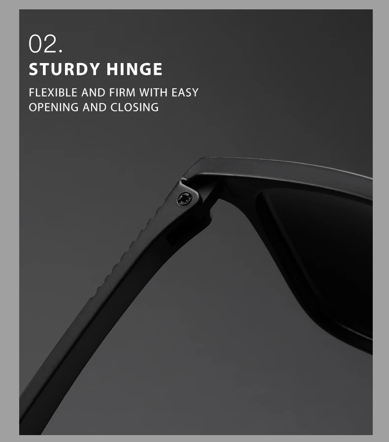 2024 neue Herren Business Polarisierte Sonnenbrille Quadratischen Rahmen Mode Sonnenbrillen Outdoor Angeln Fahren – Detail 7