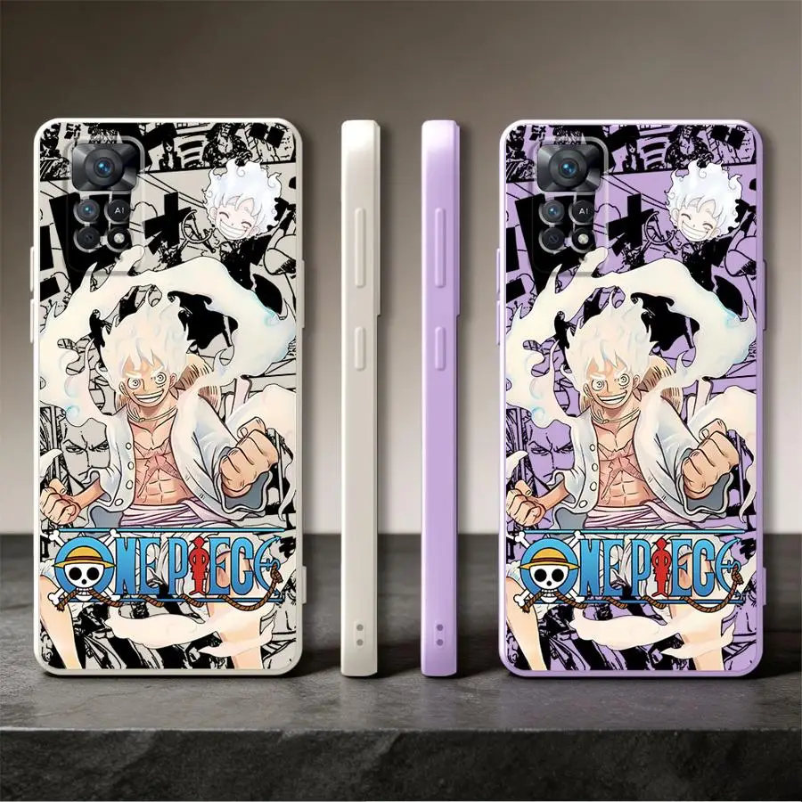 O-One Piece Luffy 5 Gear Phone Cover Case for Xiaomi Redmi Note 15 Pro Plus Note 13 14 10 Lite 11S 12S 11 12