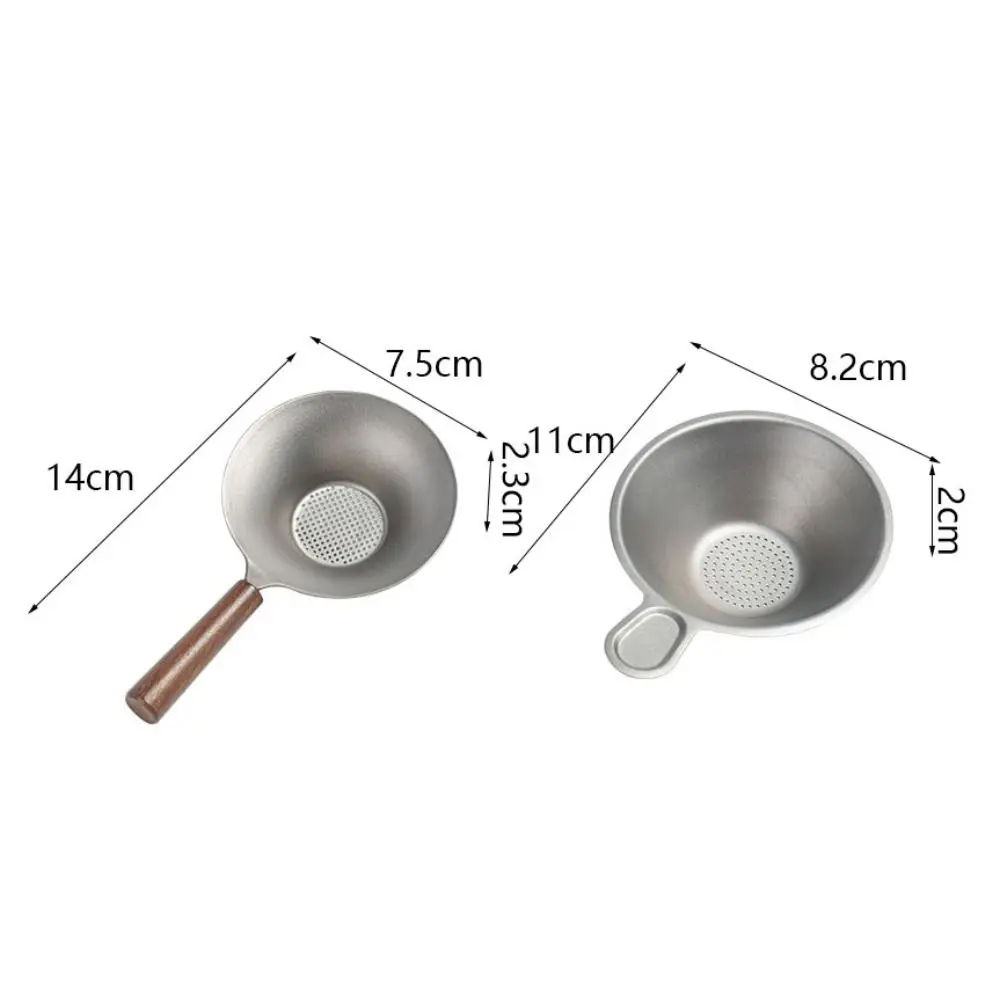 Household Titanium Tea Strainer Fine Mesh Lightweight Tea Filter Integrated Corrosion-resistant Tea Infusers Tea Room