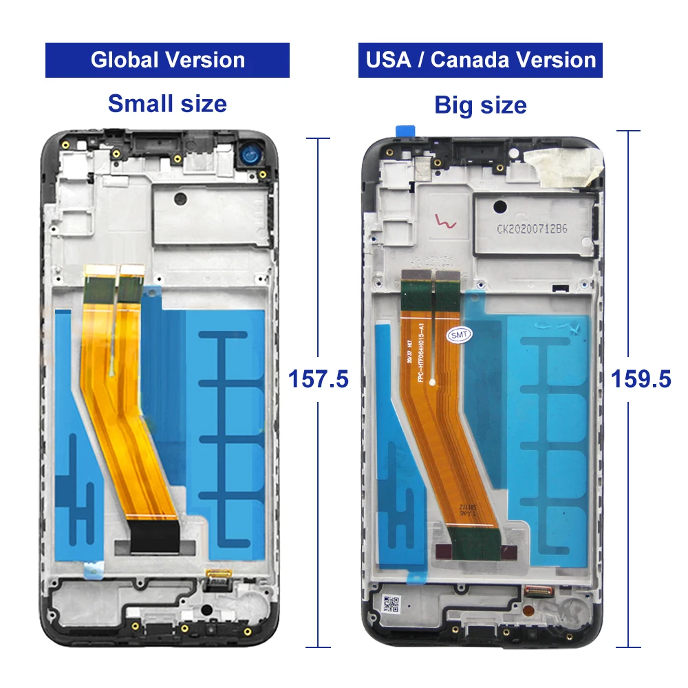 100% Tested OLED For Samsung Galaxy A11 LCD Display For SamsungA11 A115F LCD With Frame Touch Screen Digitizer Replacement Parts