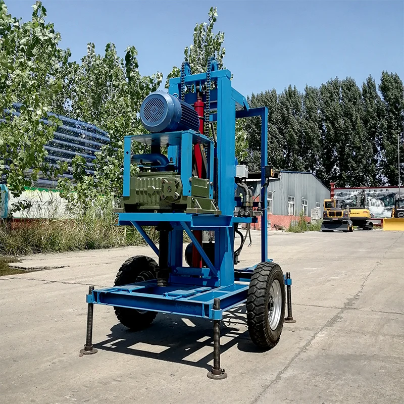 

China Bore Hole Water Well Drilling Rig Truck Portable Farm Water Well Drilling Rig Geological Exploration Drilling Rig
