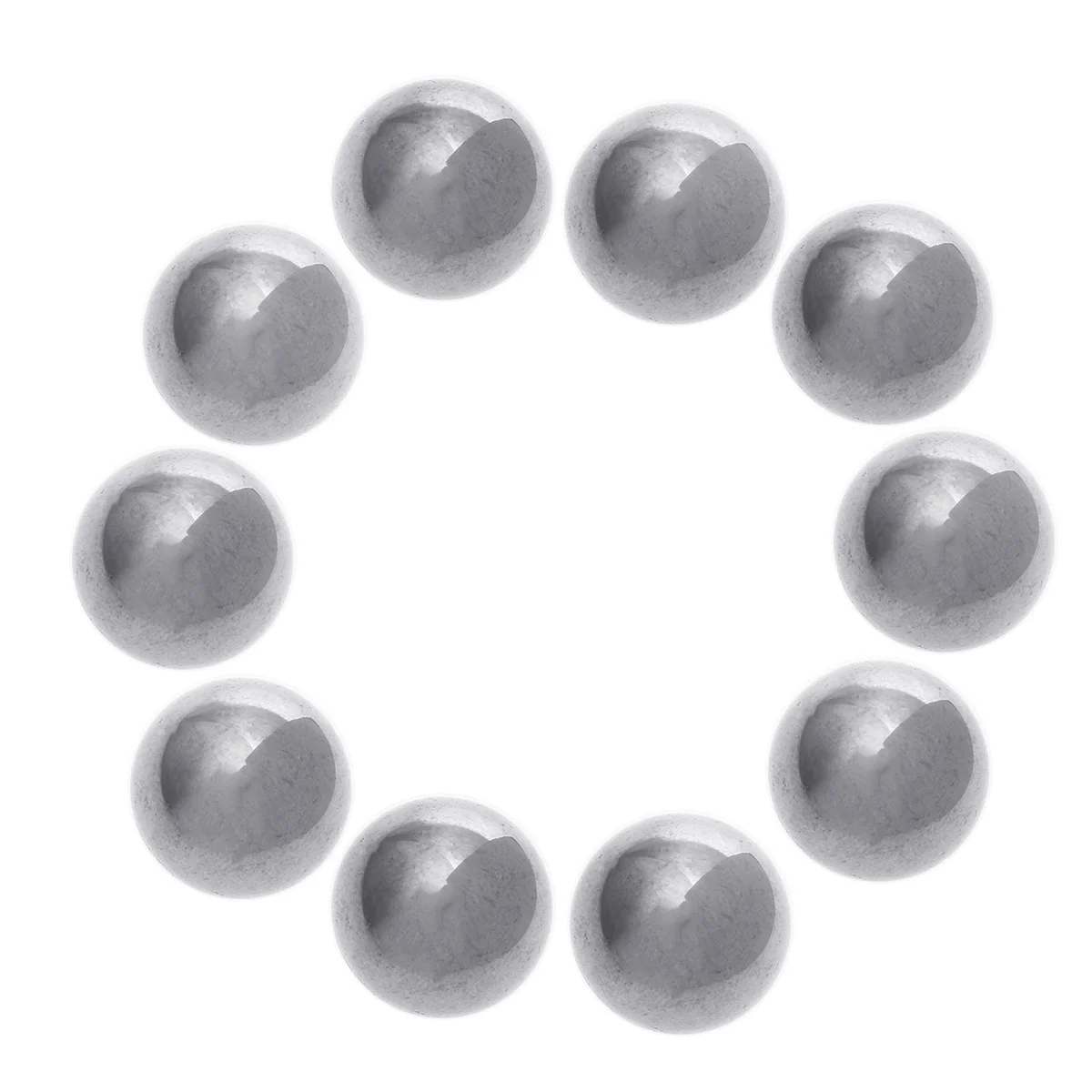 Sfere per cuscinetti da 10 pezzi Sfere in acciaio al carbonio Diametro 15 mm Sfera per cuscinetti Alta durezza Finitura a specchio Capacità di carico elevata