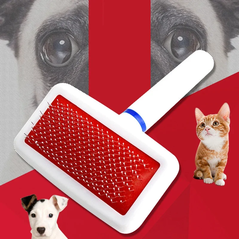 

Pet Slicker Brush For Dogs Cats Massage Brush Deshedding Comb Grooming Brush For Poodle Maltese Puppy-Kitten Guinea Pig Rabbit