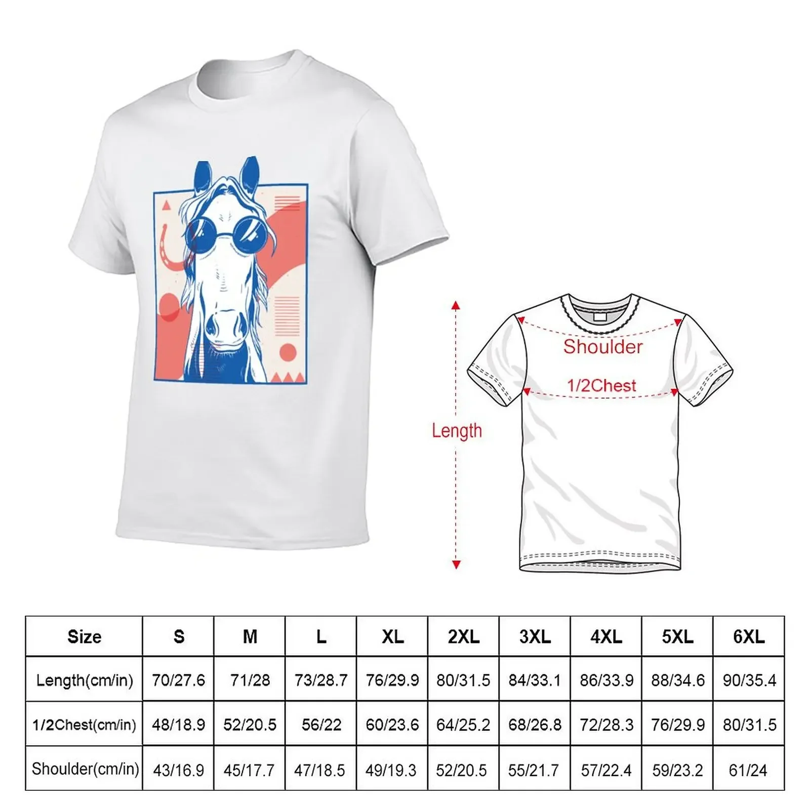 ABSTRACT HORSE T-Shirt quick drying vintage oversized t shirts for men pack