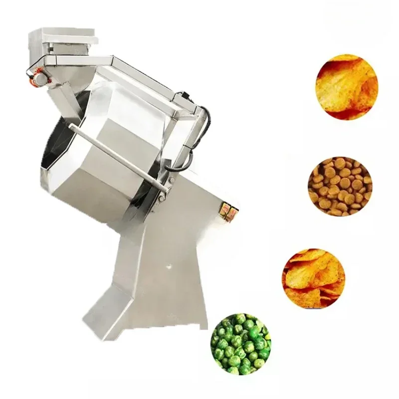 

Small Seasoning Machine Snack Food Ingredients Flavoring Machine Potato Chips Spices Seasoning Mixing Machine