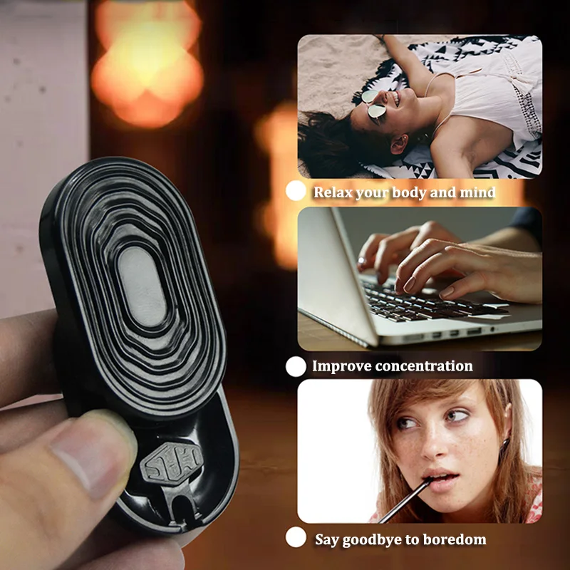 Wave Rhythm EDC Fidget Toy Mechanical Unlimited Pushing Slider Fingertip Slide Portable ADHD Tool Adult Stress Relief Toys