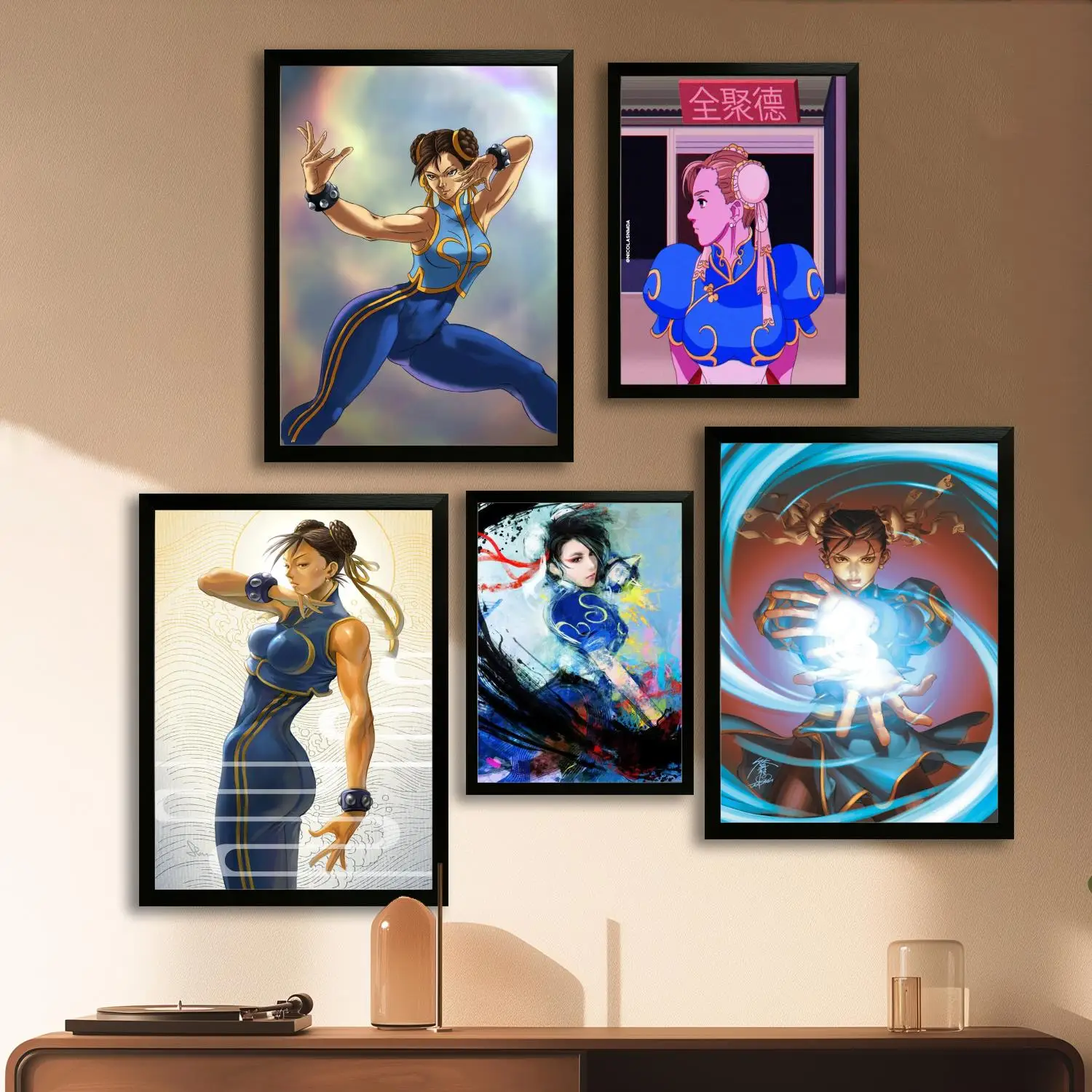 chun li Canvas Art Poster and Wall Art, Picture Print, Modern Family, Bedroom Decor, Posters,Decorative painting